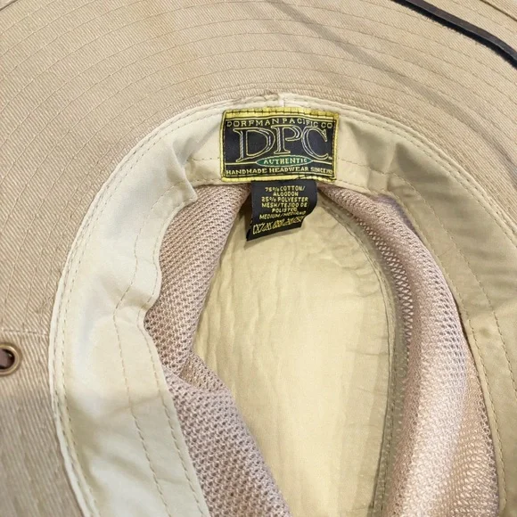 Dorfman Pacific Coast Hat Mens Size Medium Travelers Mesh Sides Fishing Safari - Picture 5 of 9